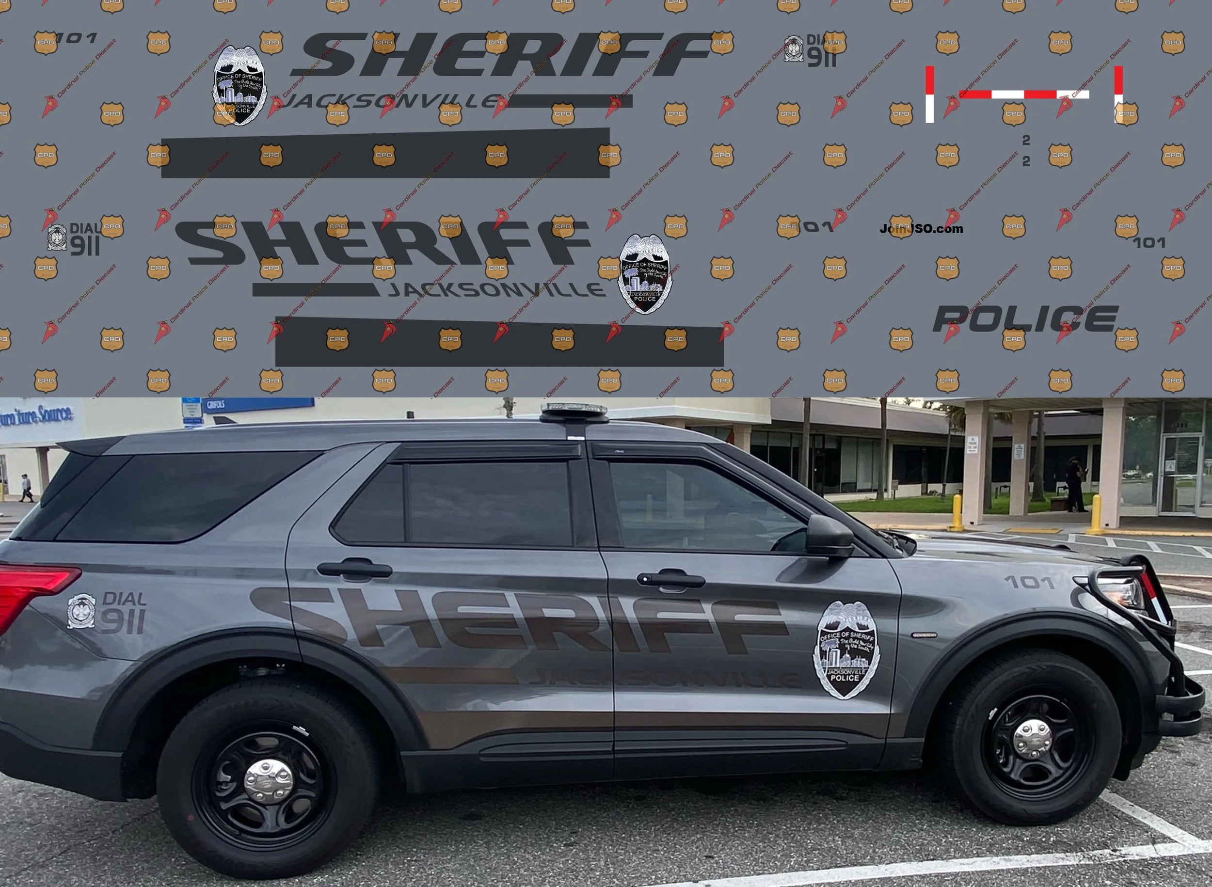 Jacksonville, FL Sheriff's Office — Cardinal Police Diecast